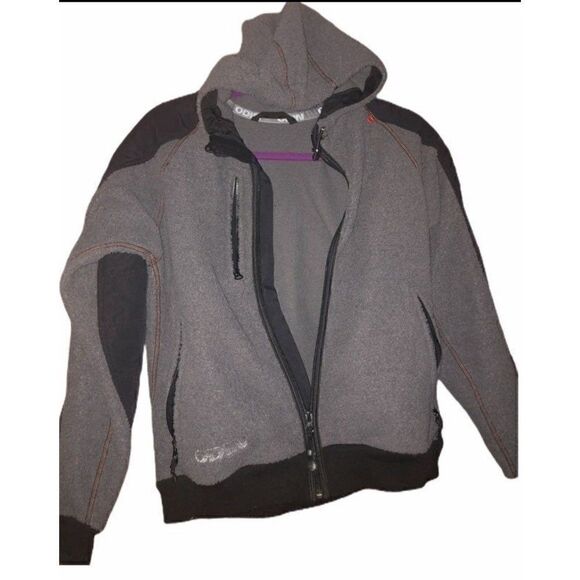 ODIN NETHERLANDS warm sweater sweatshirt zip up hoodie Small - Picture 1 of 2